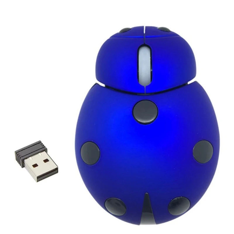 3 Buttons Cartoon Mouse with USB Receiver Cordless Gaming Mouse Gift for Girls Women