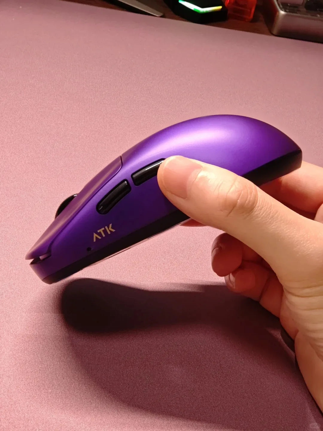 New ATK DUCKBILL Ultra Gaming Mouse Lightweight Wireless E-sport Ergonomic PAW3950Ultra 8000Hz 46g Ice-Cool Coating NORDIC 54H20