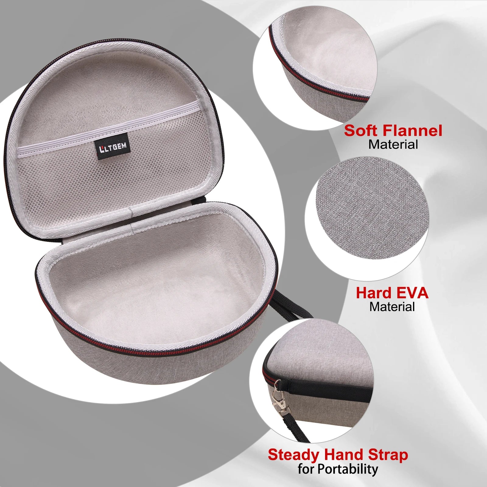 EVA Hard Case for JBL Live 770NC/660NC/650BT/460NC and Tune 770NC/710BT/720BT/760NC Bluetooth Headphone Protective Bag,only case