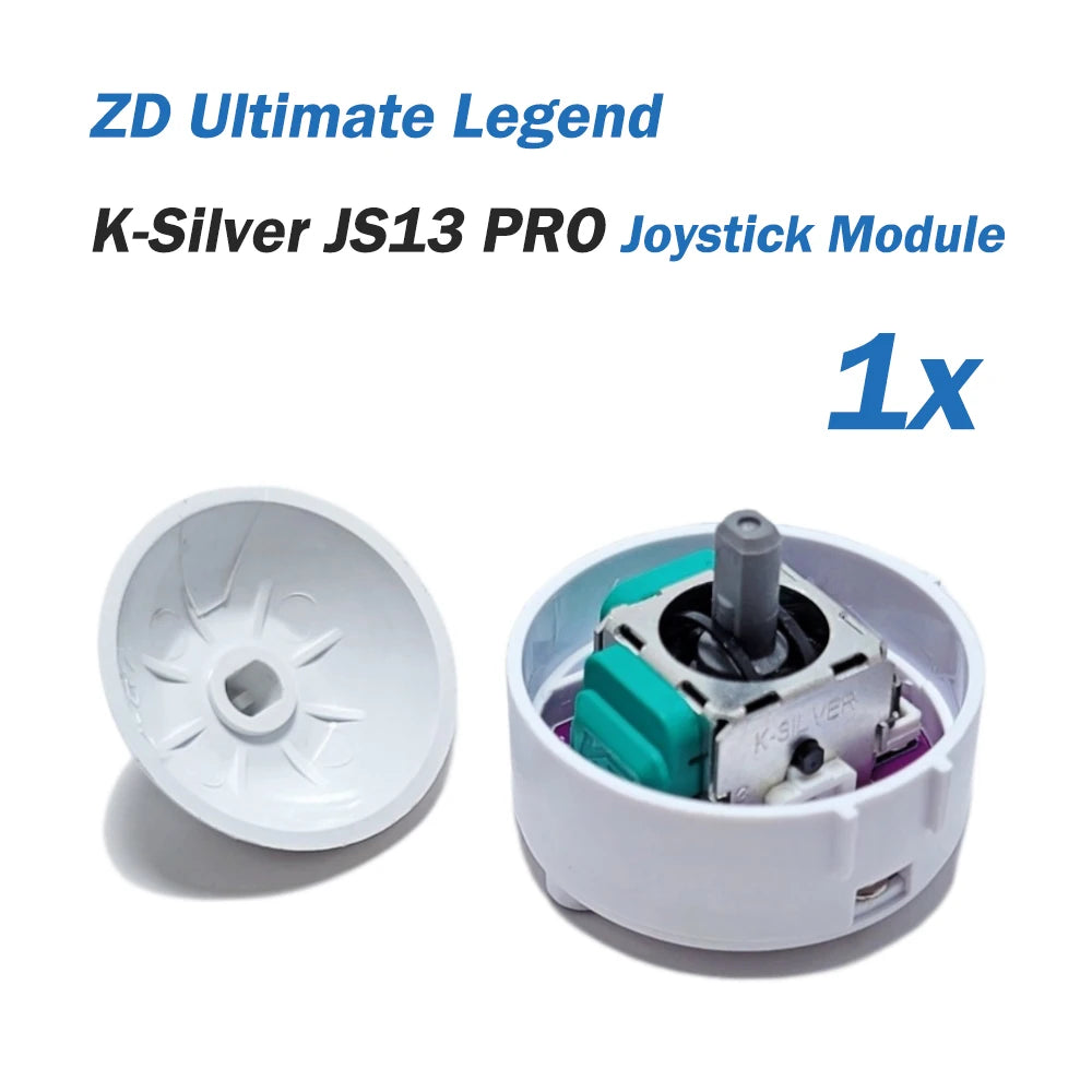 ZD Ultimate Legend Game Controller Replaceable Joystick Module Removable K-Silver JS13 PRO TMR Joystick GinFull TMR Joystick