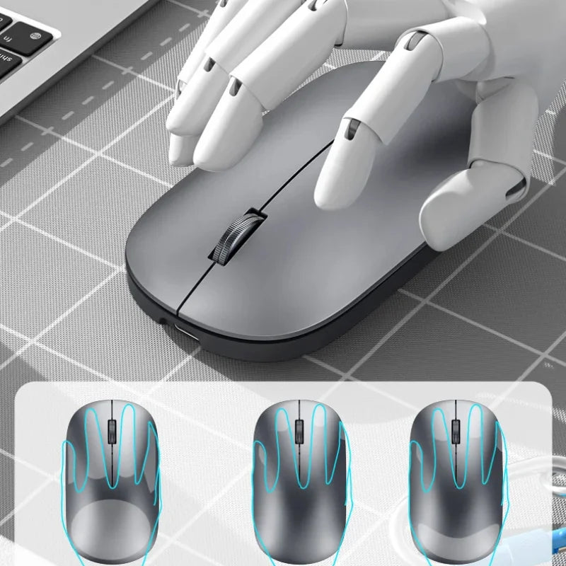 New Wireless Mouse Dual Mode 2.4Ghz Bluetooth-Compatible Gaming Mouse Ergonomic Rechargeable Mice for PC/Laptop/Macbook 2026 Hot