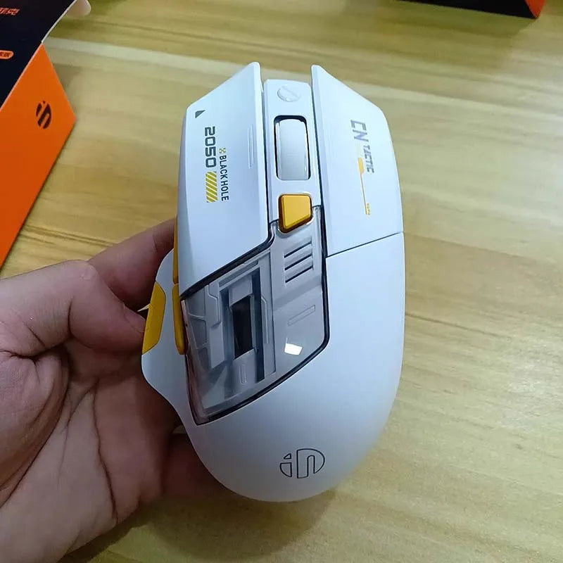 A9 Explorer Gaming Mouse Tri-Mode 2.4G+BT+Wired 12800DPI 1000HZ Ergonomics Bluetooth E-Sports Office Mouse For PC Laptop Gift
