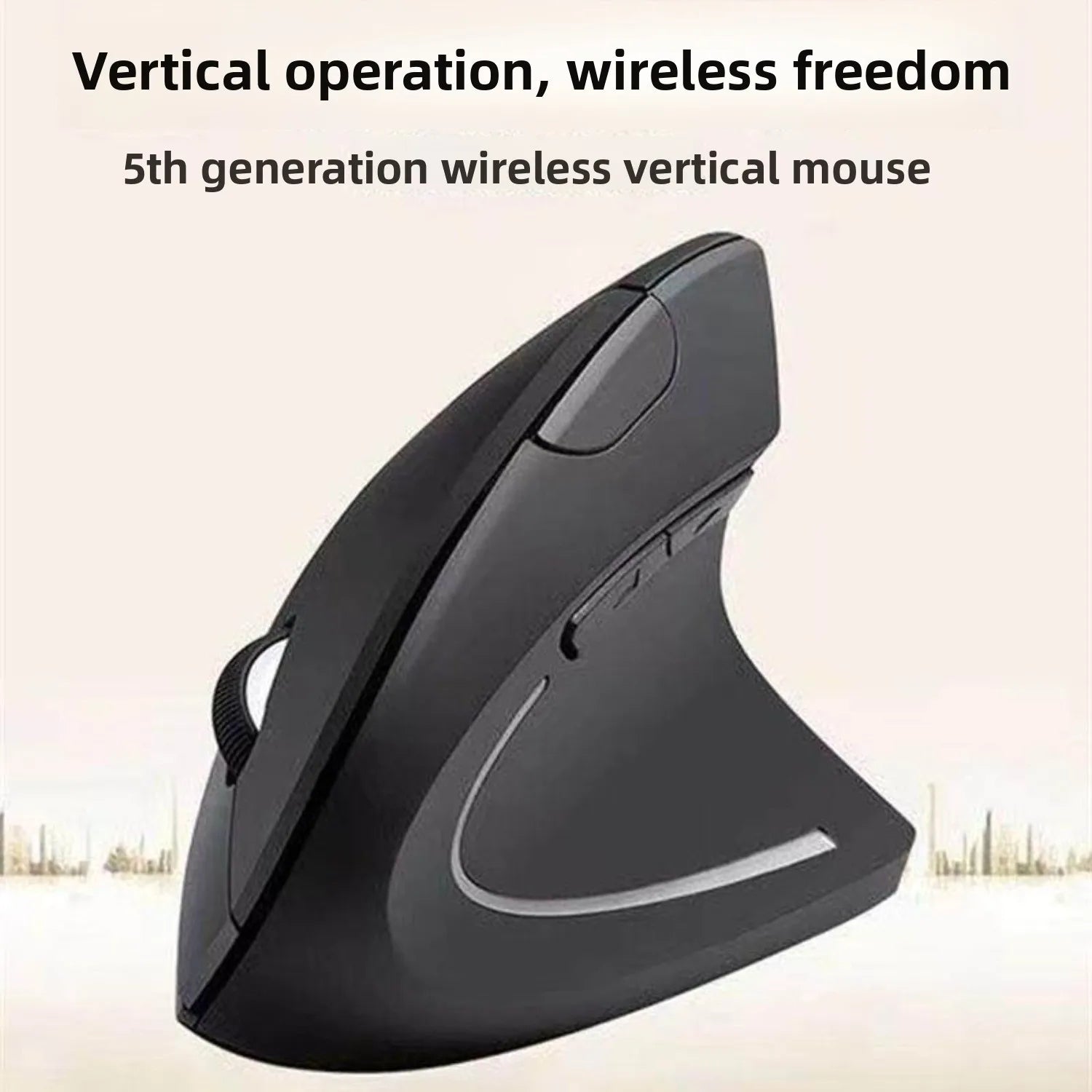 Wireless Rechargeable Left Hand Vertical Mouse for Laptop Ergonomic Design Comfortable Precise and Smooth Control