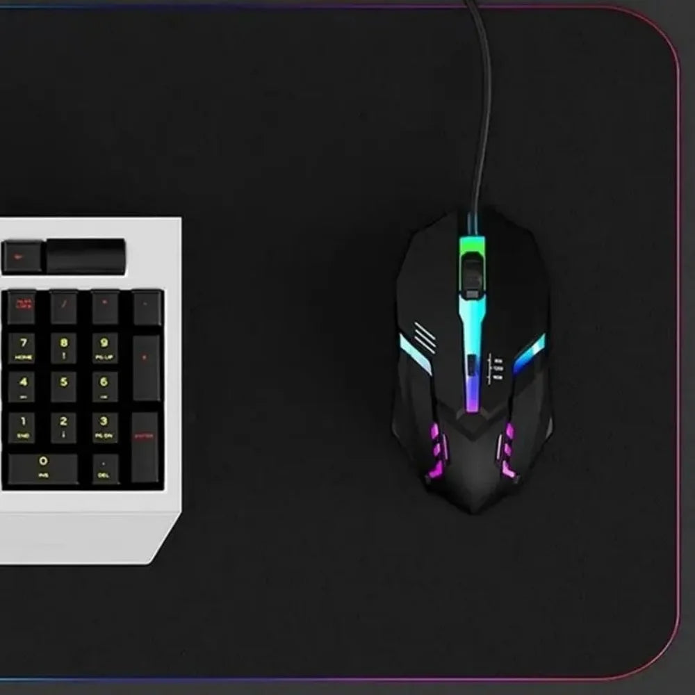 USB Wired Gaming Mouse LED Luminous Ergonomic Mouse 4-button USB Wired Gaming Mouse for Desktop and Laptop Office Computer Mouse