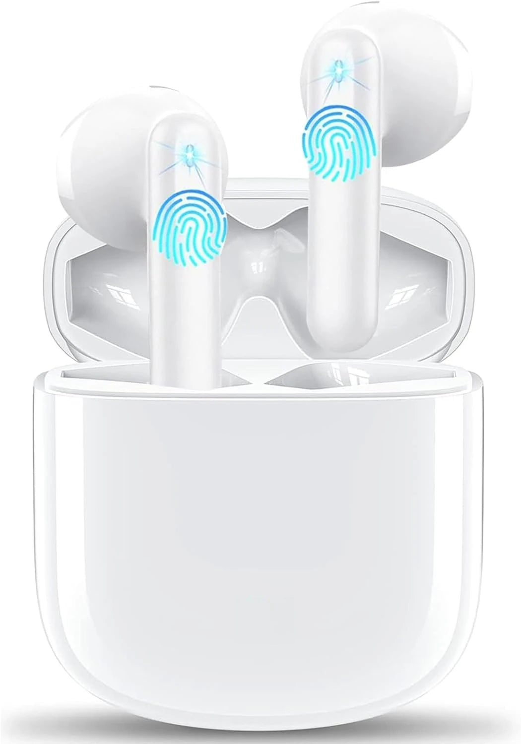 Bluetooth 5.4 Headphones In Ear with 4ENC Noise Cancelling Mic, HiFi Stereo Sound Ear Buds, Touch Control,for iPhone/Android/IOS