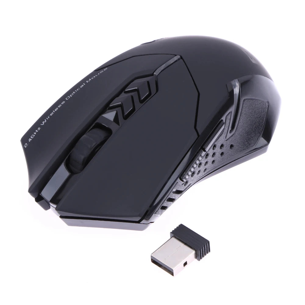 2.4GHz Wireless Mouse Optical Mice with USB Receiver 800-2400 DPI Ergonomic Mice 7 Buttons Optical Mouse for Laptop PC Computer