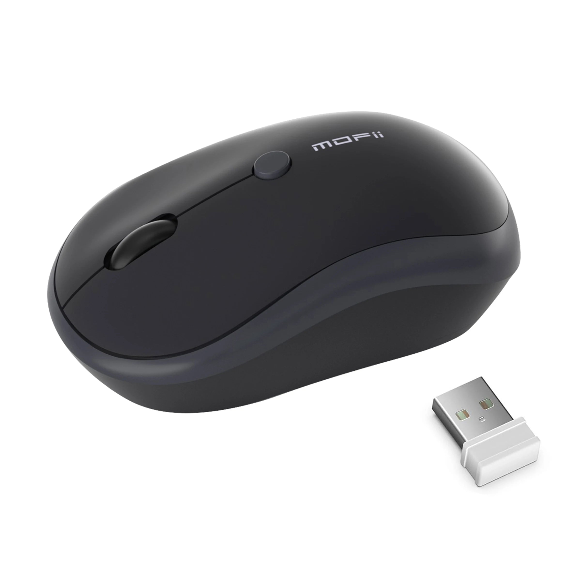 MOFii M5AG Pink Wireless Mouse, Ergonomic Grip, 2.4G Plug & Play, Universal for Office Laptops & Desktops
