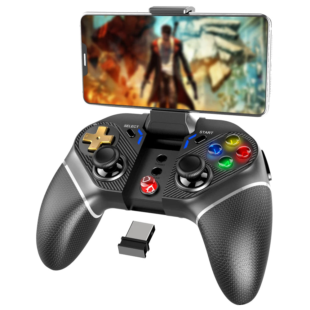 Ipega Universal Wireless Gaming Controller for Multi-game Platform with Vibration &Programmable keys,Android, iOS, PCPG-9218
