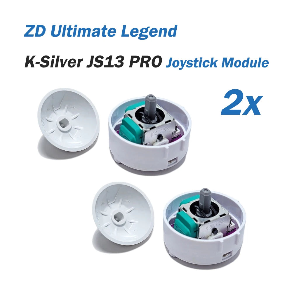 ZD Ultimate Legend Game Controller Replaceable Joystick Module Removable K-Silver JS13 PRO TMR Joystick GinFull TMR Joystick