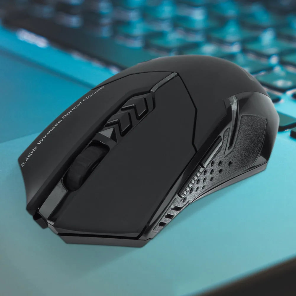 2.4GHz Wireless Mouse Optical Mice with USB Receiver 800-2400 DPI Ergonomic Mice 7 Buttons Optical Mouse for Laptop PC Computer