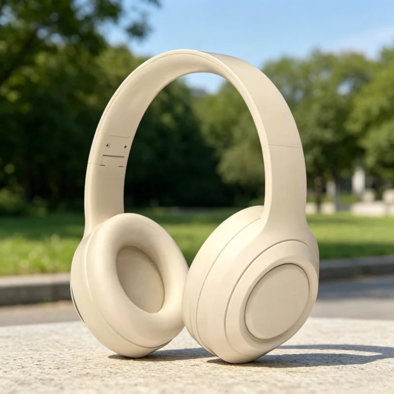 Over Ear HIFI Stereo Headsets Wireless Bluetooth Headphones Sports Gaming Earphones with HD Mic Support TF/AUX noise reduction