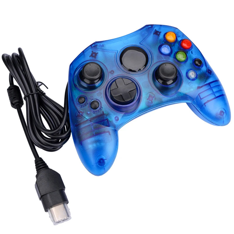 Transparent Wired Gaming Joystick Gamepad for Xbox Old Generation Game Controller Wired Joypad Gamepad Gaming Accessories