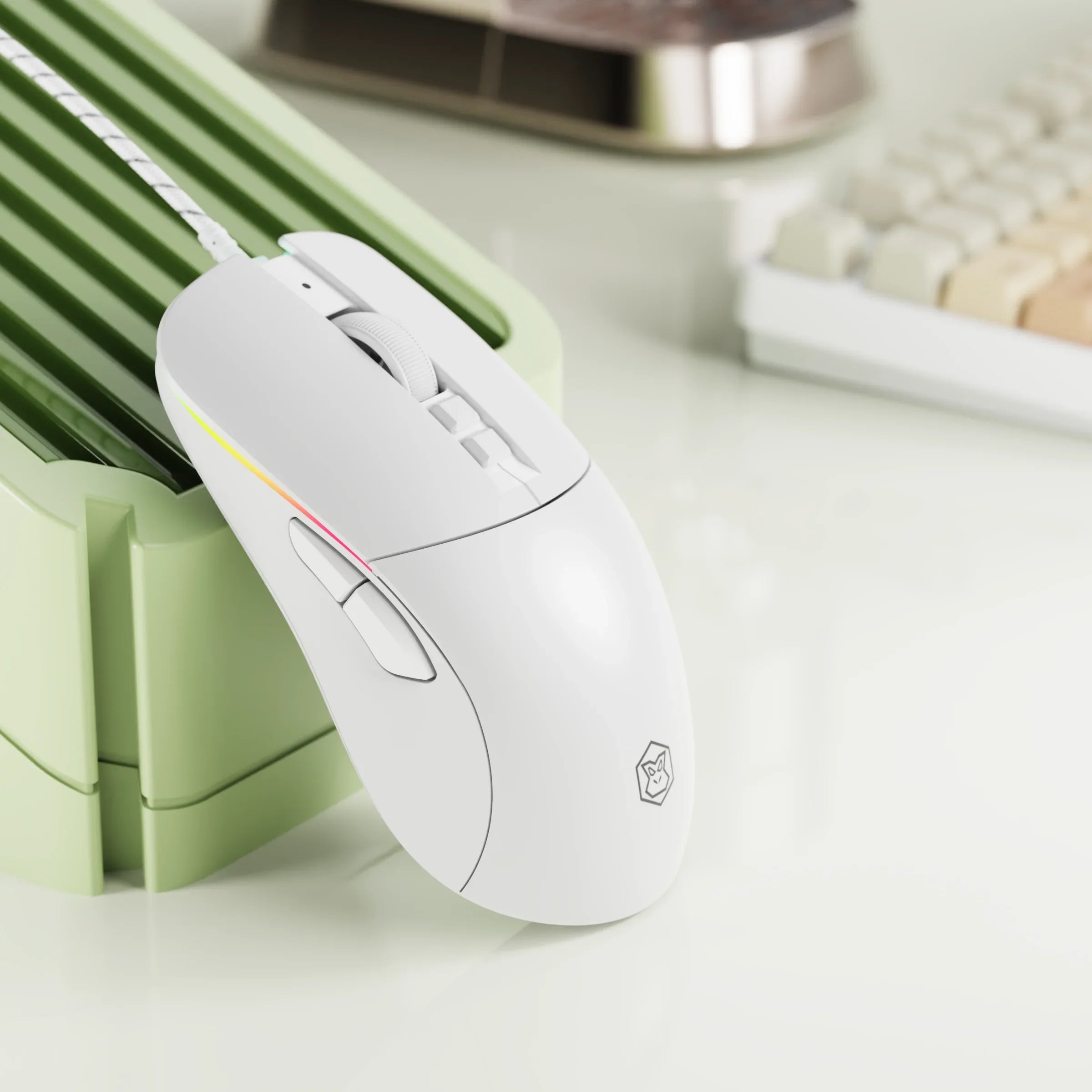 EWEADN G309 Wireless Gaming Mouse 2.4G&Bluetooth Ergonomic Silent Mouse 4000 DPI Lightweight Business Office Mute Gaming Mouse