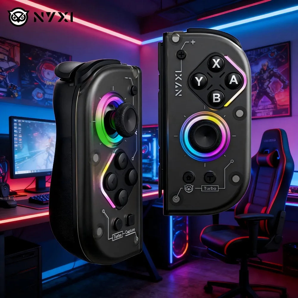 NYXI Hyperion 2 Wireless Game Controller Dual Hall Joystick 6-Axis Gyro RGB Turbo Programmable for Switch/OLED/PC/iOS/Android