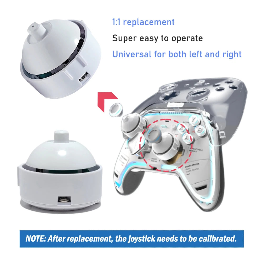ZD Ultimate Legend Game Controller Replaceable Joystick Module Removable K-Silver JS13 PRO TMR Joystick GinFull TMR Joystick
