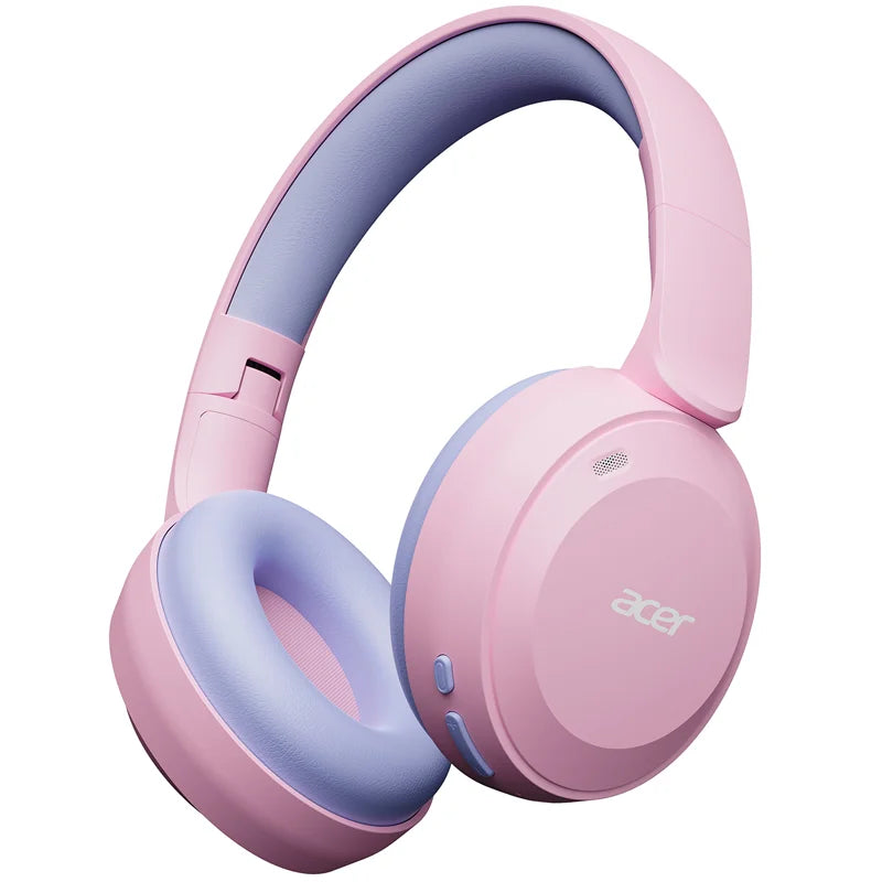 Acer Kids Bluetooth 6.0 Headphones 85/94dB Volume Limited Lightweight Over-Ear Wireless Headphones with Built-in Mic for Kids