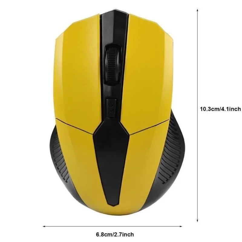 2.4Ghz 1200DPI Wireless Mouse Adjustable Optical Gaming Mouse Wireless Home Office Game Mice for PC Computer Laptop